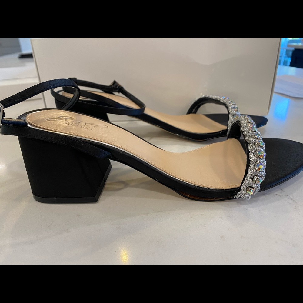 Badgley Mischka Jewel formal heeled sandal.